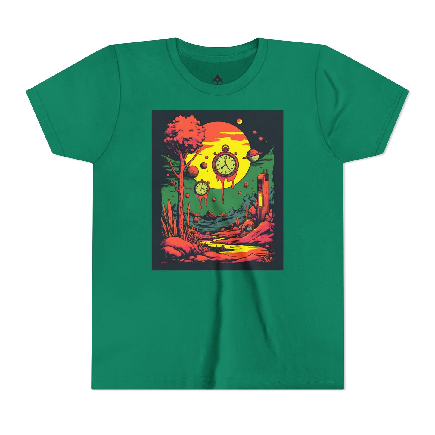 Youth Short Sleeve Tee | Surreal Dripping Geometry