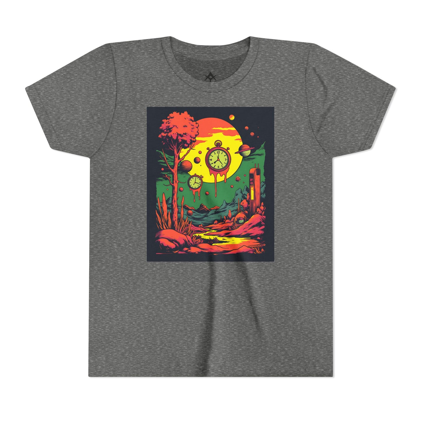 Youth Short Sleeve Tee | Surreal Dripping Geometry