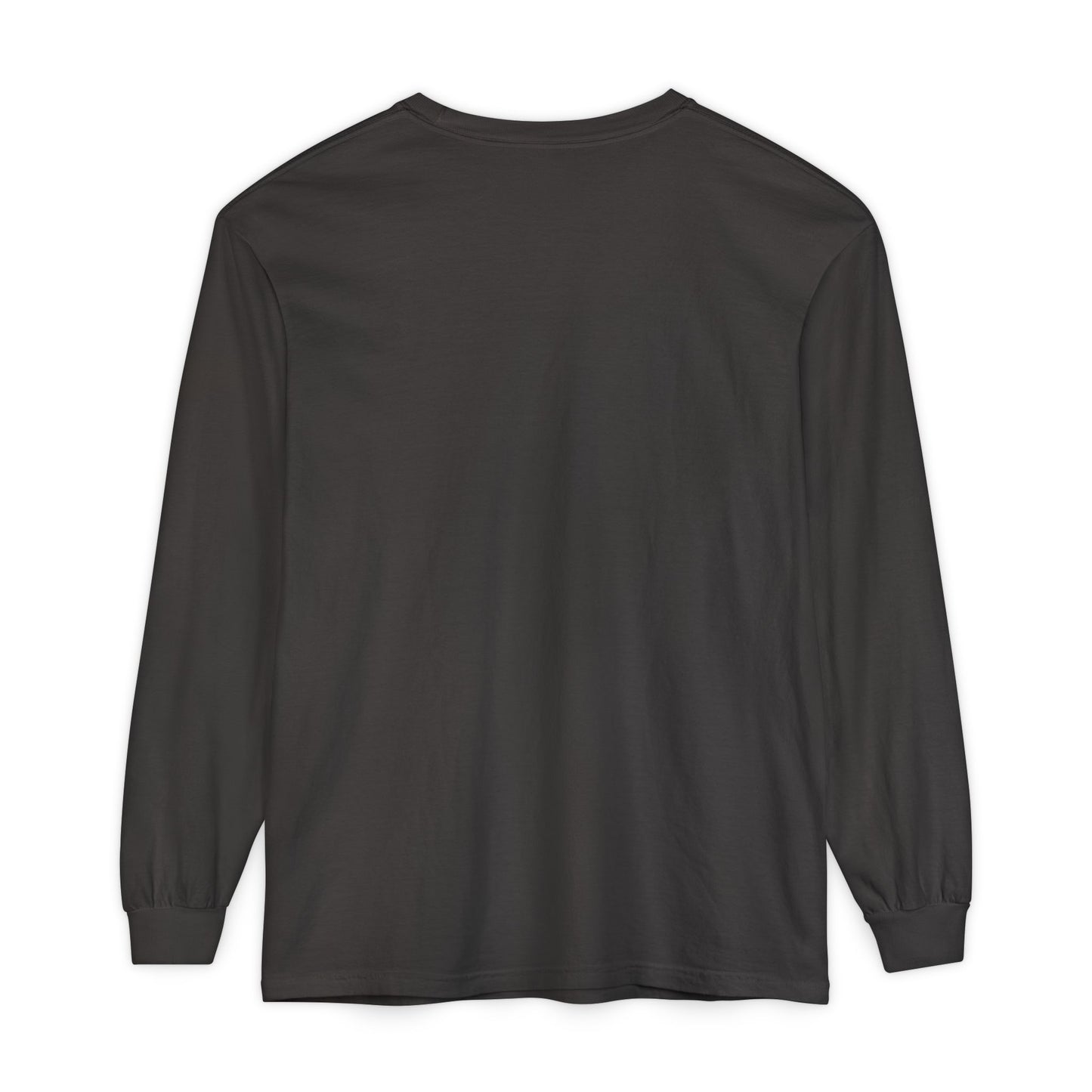Unisex Garment-dyed Long Sleeve T-Shirt | Surreal Dripping Geometry