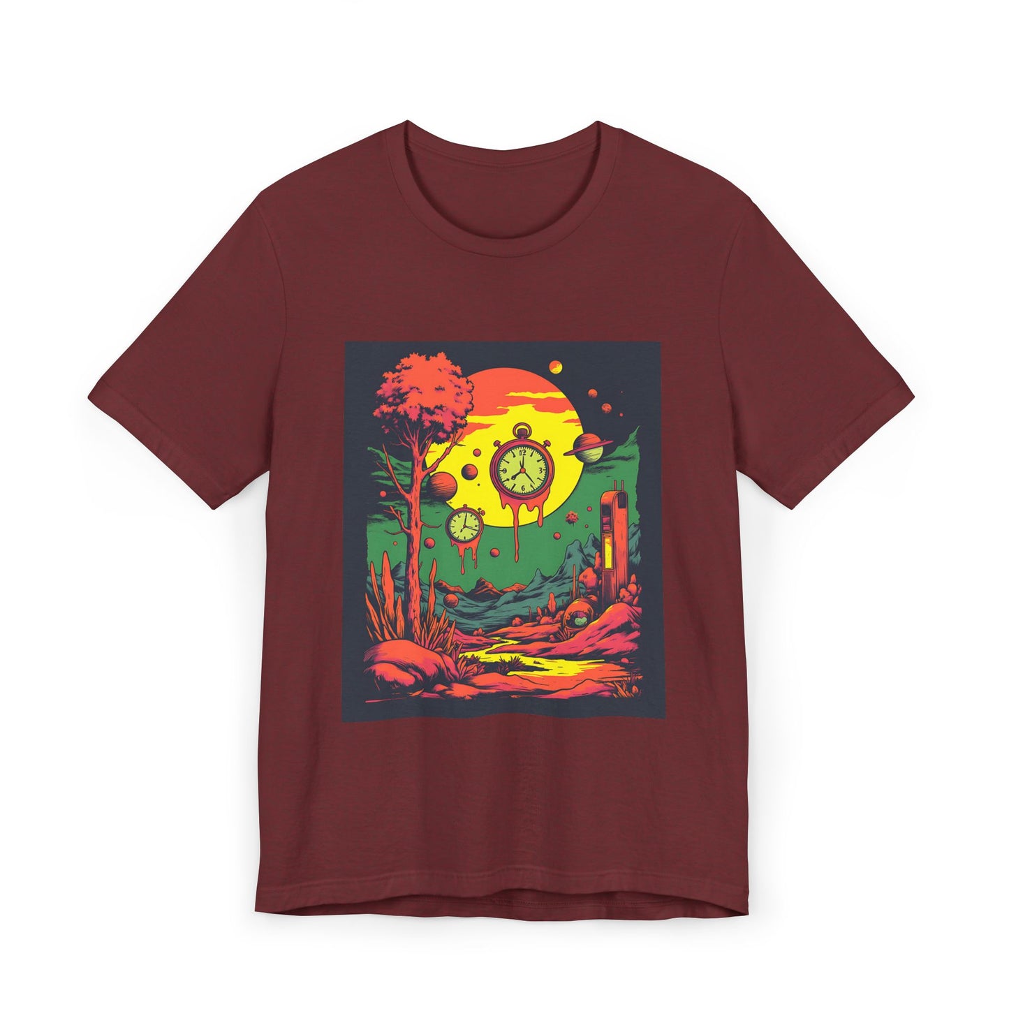 Unisex Jersey T-Shirt | Surreal Dripping Geometry