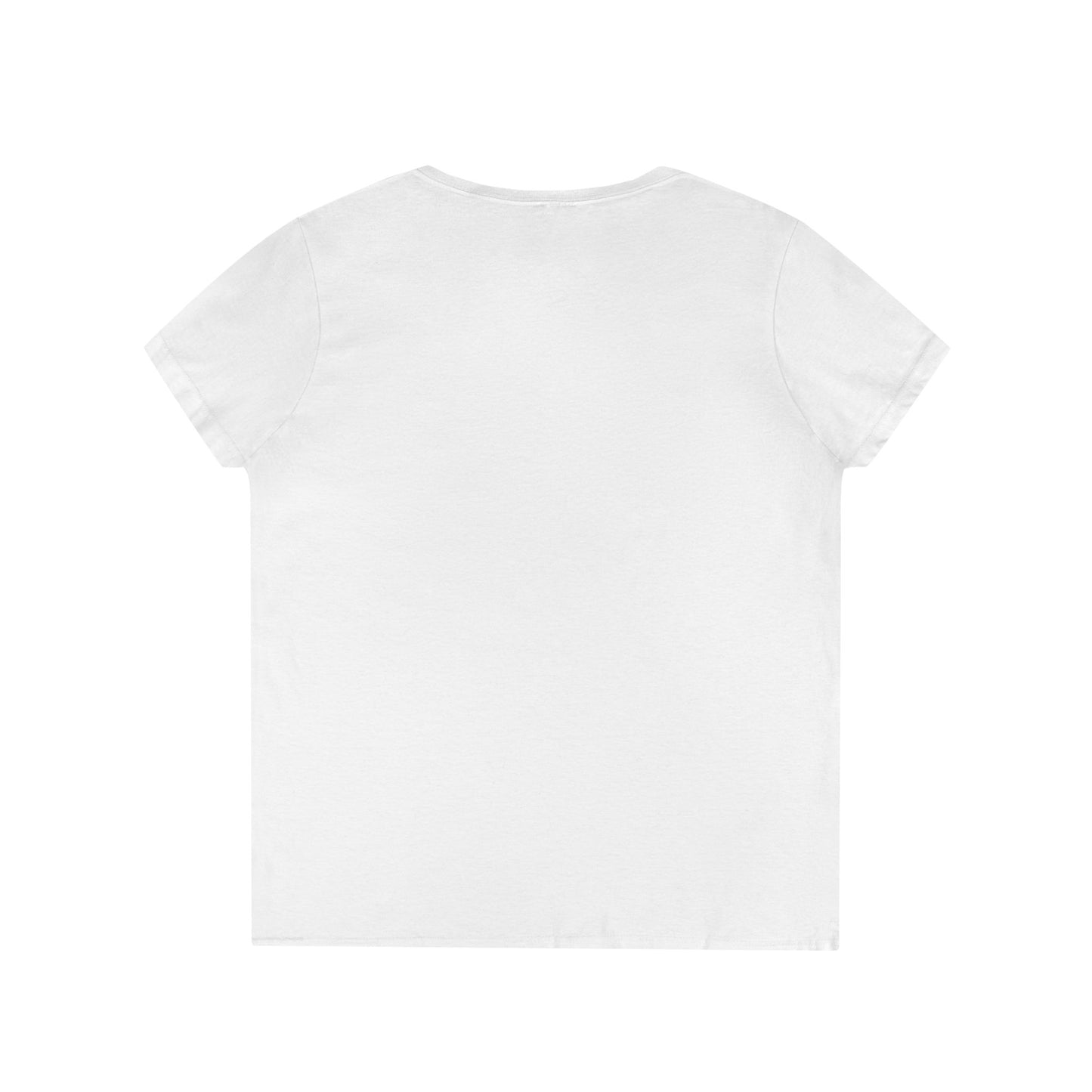 Ladies' V-Neck T-Shirt | Surreal Dripping Geometry