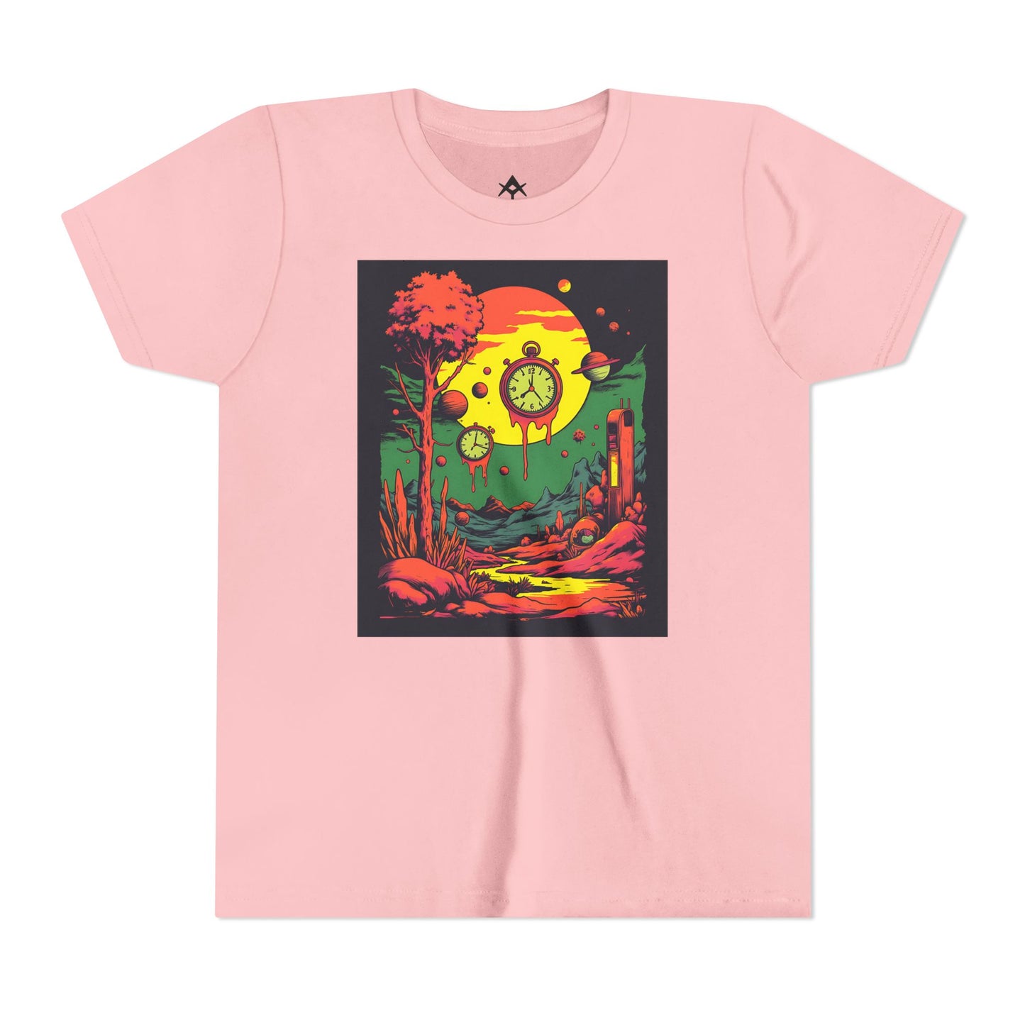 Youth Short Sleeve Tee | Surreal Dripping Geometry