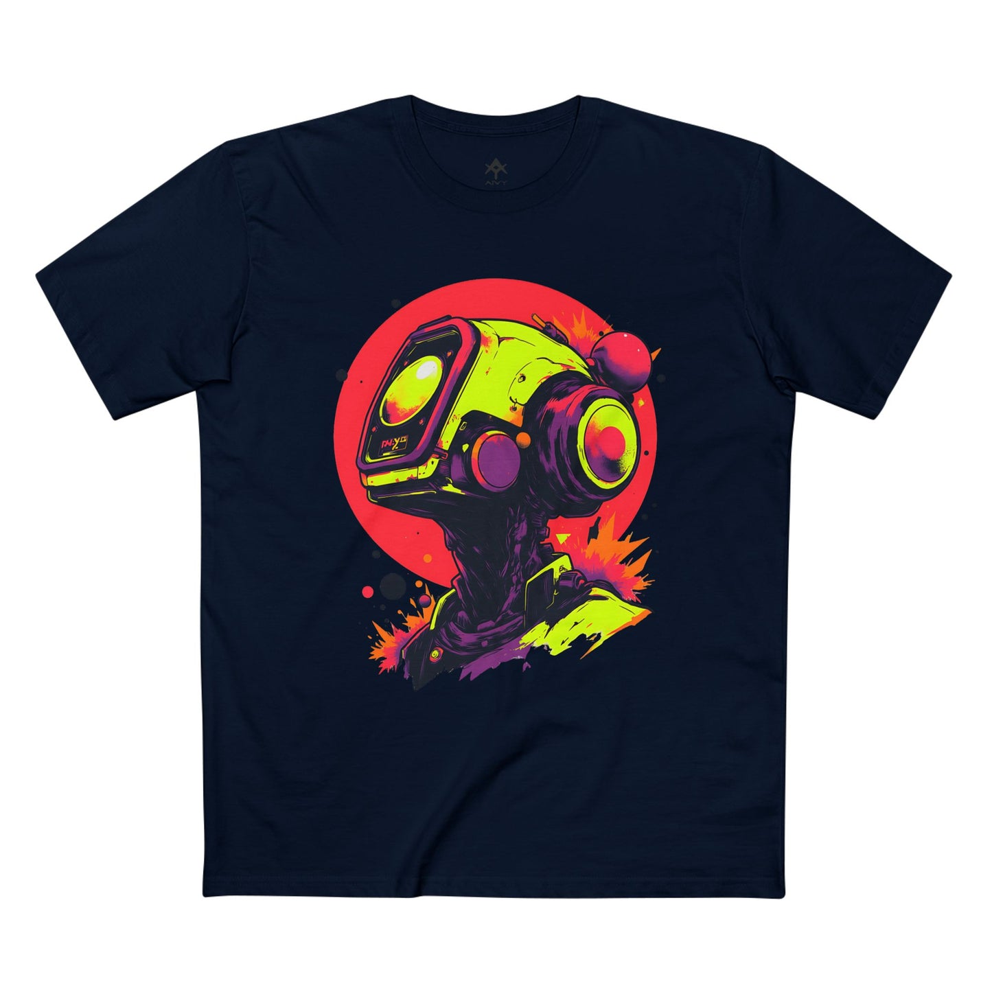 Adult Staple Tee | Y2K Abstract Robot T-Shirt Design
