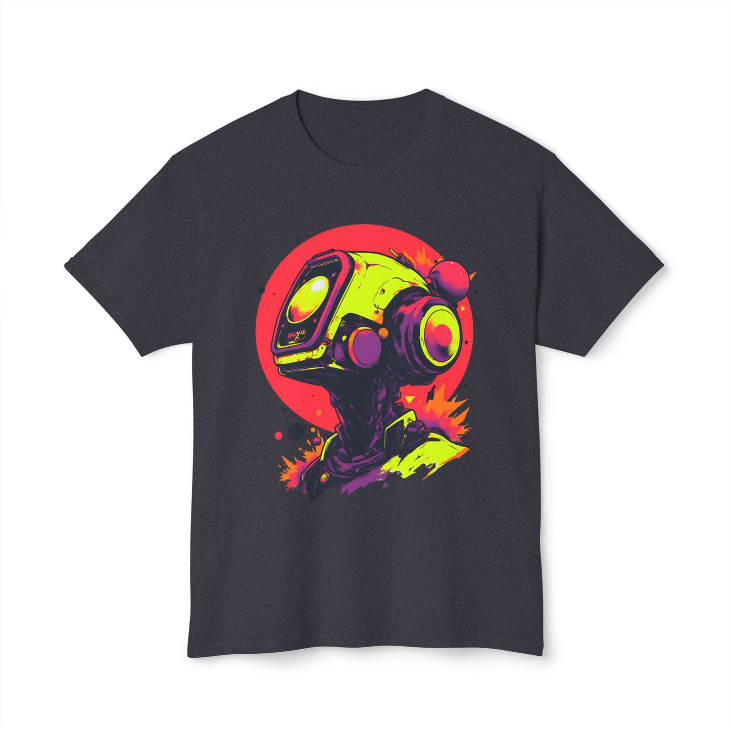 Unisex HD Cotton™ T-shirt | Y2K Abstract Robot T-Shirt Design