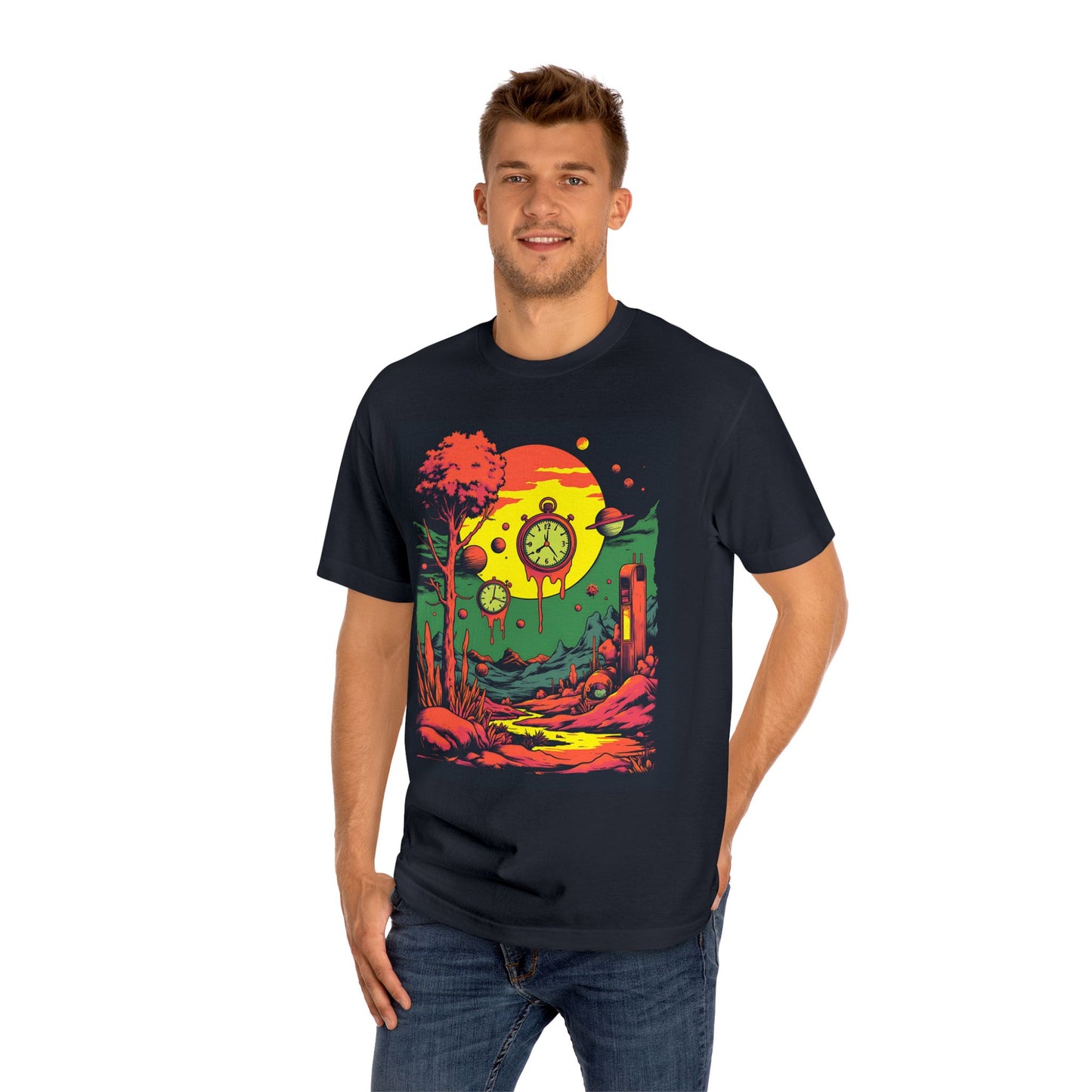 Unisex Classic Tee | Surreal Dripping Geometry