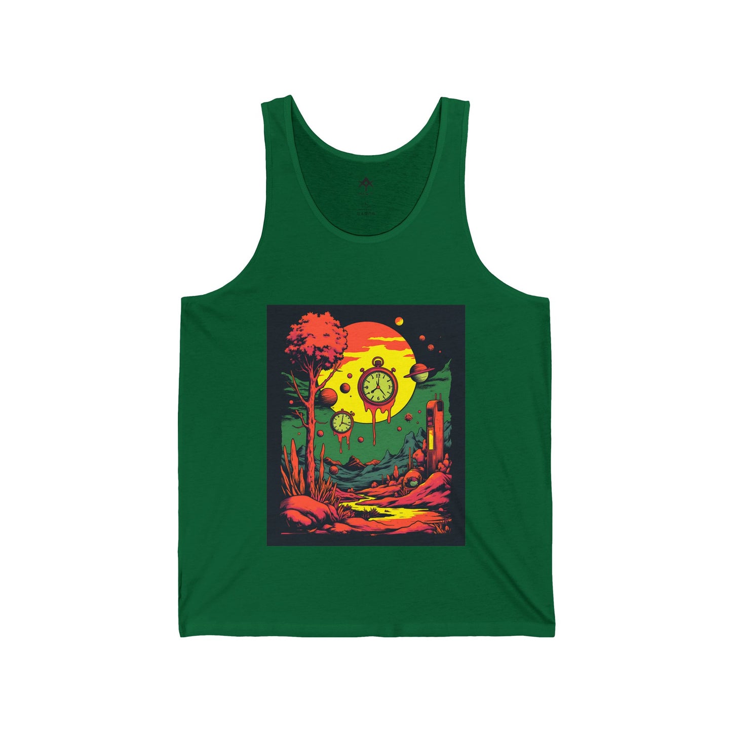 Unisex Jersey Tank | Surreal Dripping Geometry
