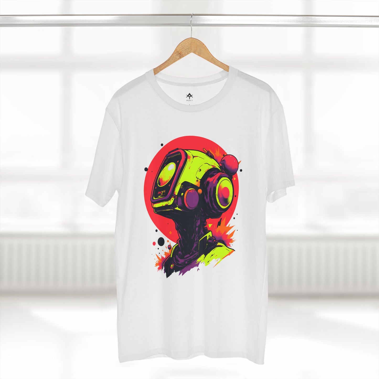 Adult Staple Tee | Y2K Abstract Robot T-Shirt Design
