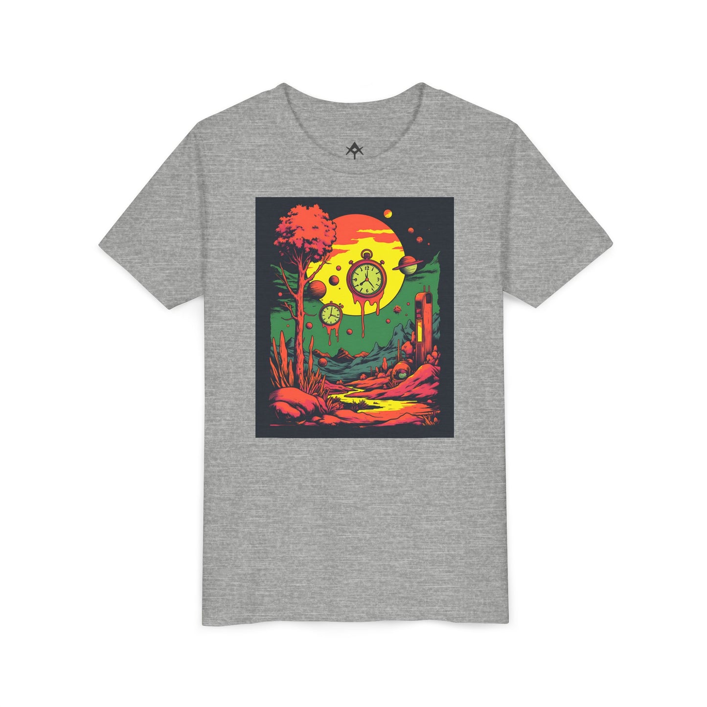 Youth Short Sleeve Tee | Surreal Dripping Geometry