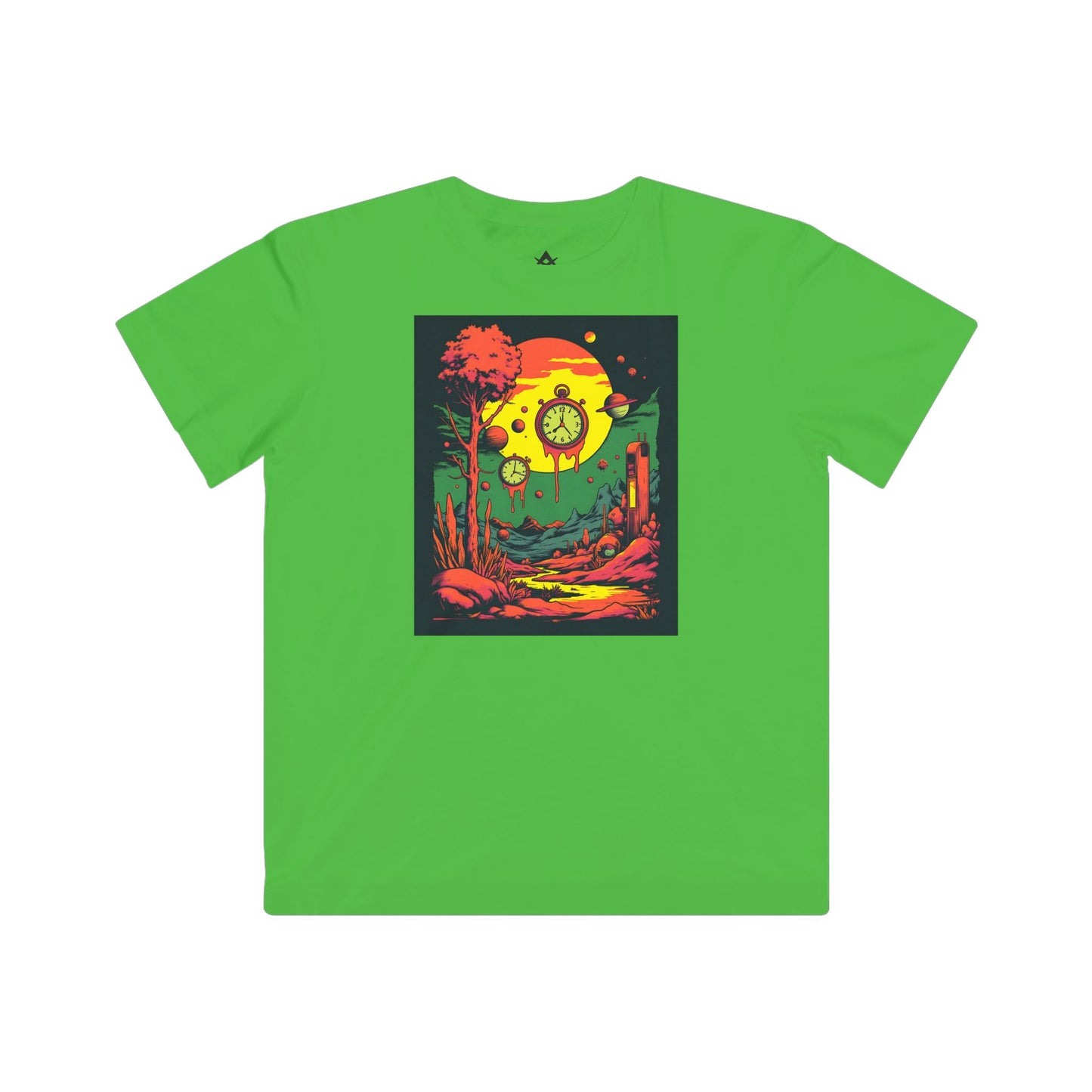 Kids Fine Jersey Tee | Surreal Dripping Geometry