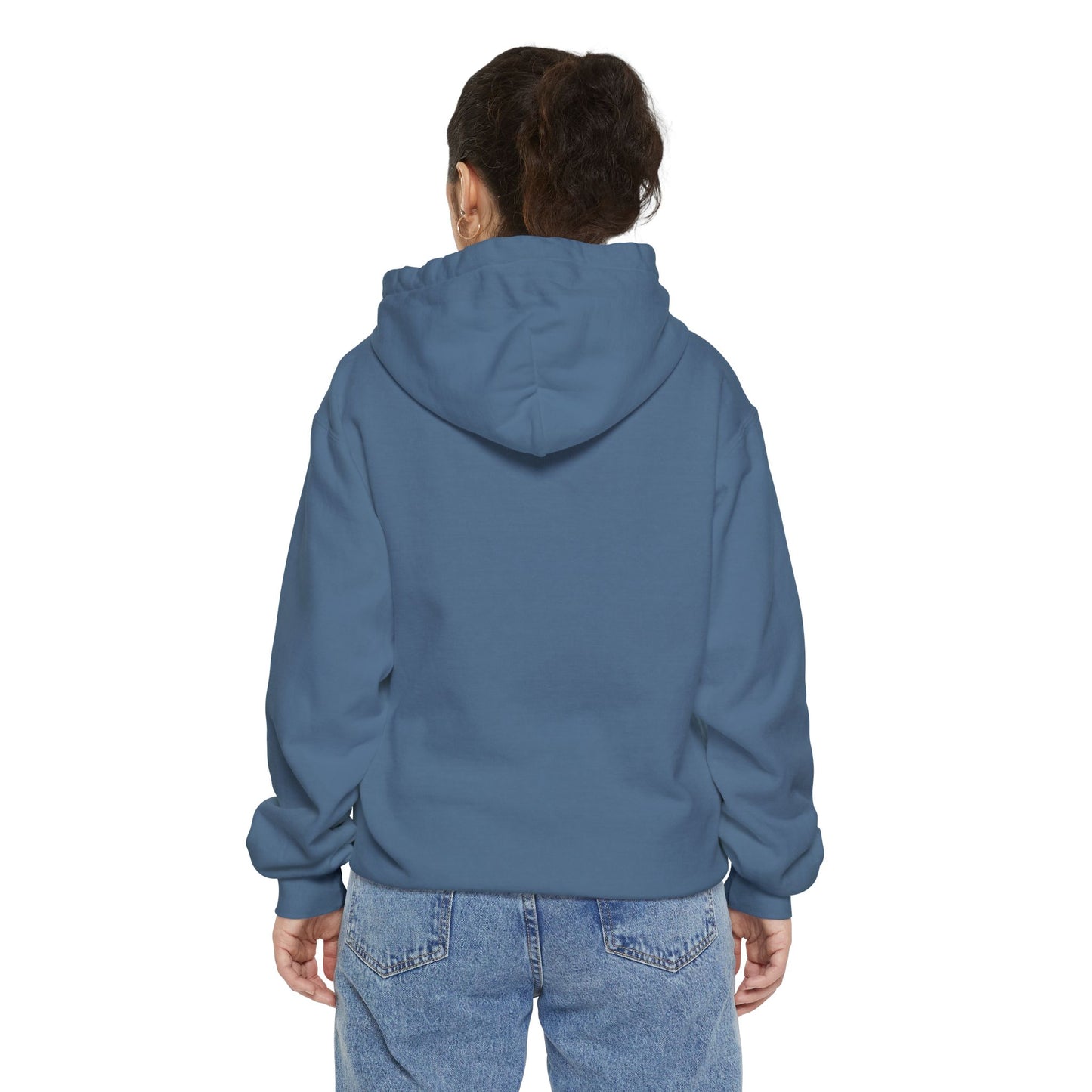 Unisex Garment-Dyed Hoodie | Surreal Dripping Geometry