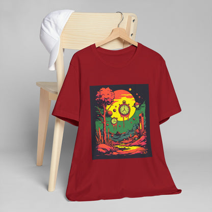 Unisex Jersey T-Shirt | Surreal Dripping Geometry