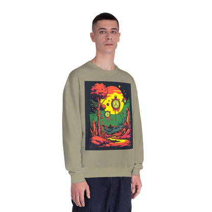 Unisex NuBlend® Crewneck Sweatshirt | Surreal Dripping Geometry