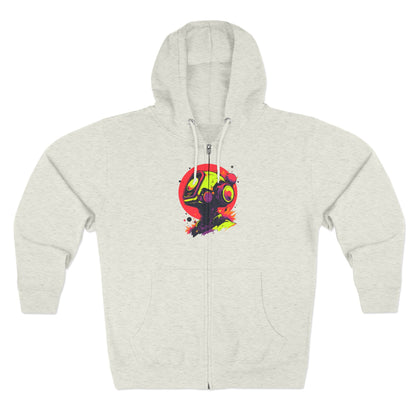 Unisex Zip Hoodie | Y2K Abstract Robot T-Shirt Design