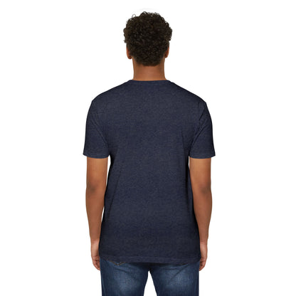Unisex CVC Jersey T-shirt | Surreal Dripping Geometry