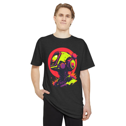 Unisex Long Body Urban Tee | Y2K Abstract Robot T-Shirt Design