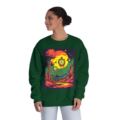 Unisex NuBlend® Crewneck Sweatshirt | Surreal Dripping Geometry