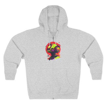 Unisex Zip Hoodie | Y2K Abstract Robot T-Shirt Design