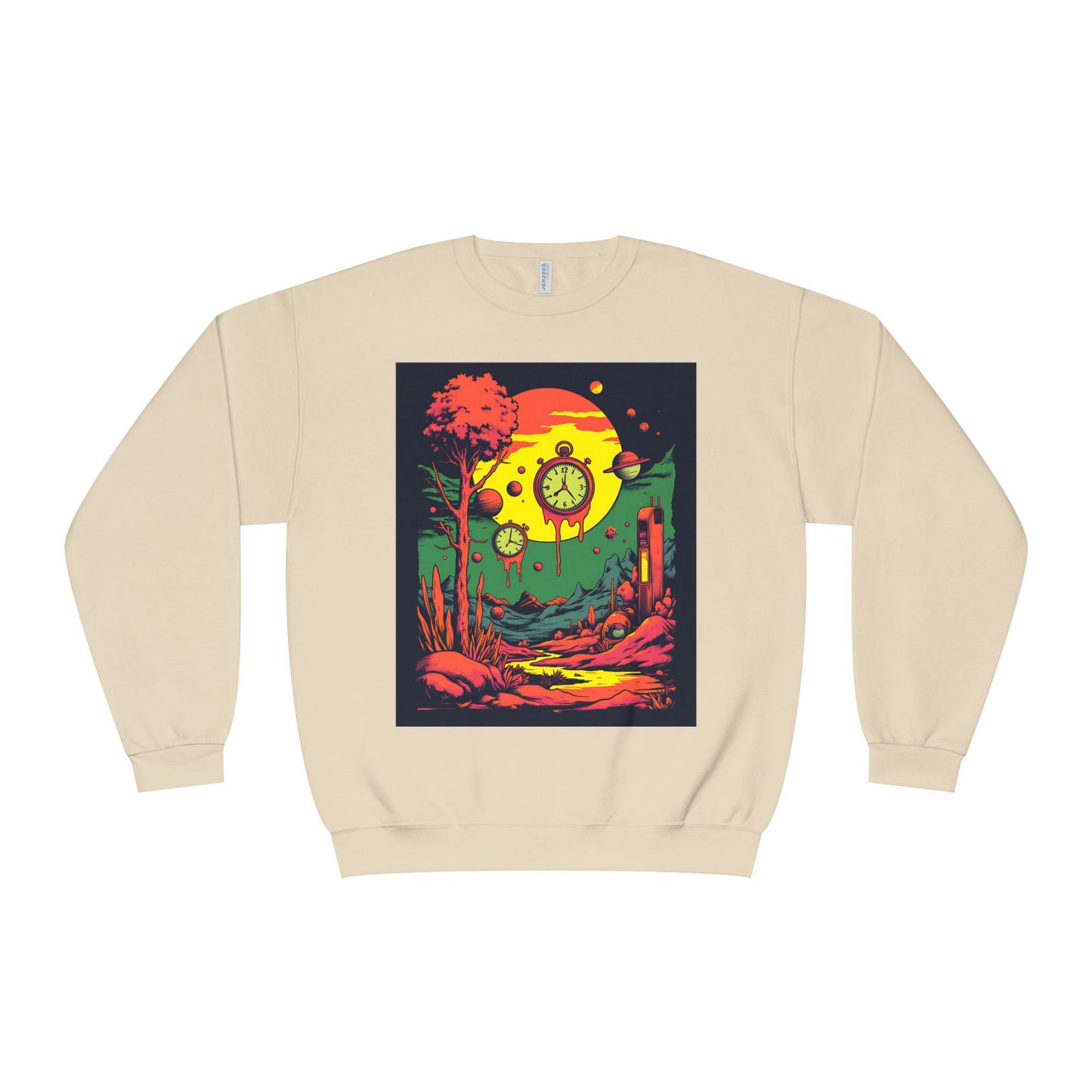 Unisex NuBlend® Crewneck Sweatshirt | Surreal Dripping Geometry