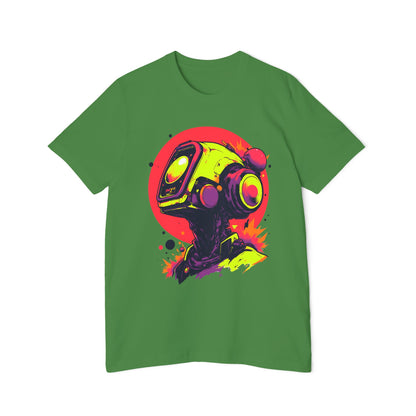 USA-Made Unisex Short-Sleeve Jersey T-Shirt | Y2K Abstract Robot T-Shirt Design