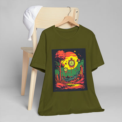 Unisex Jersey T-Shirt | Surreal Dripping Geometry