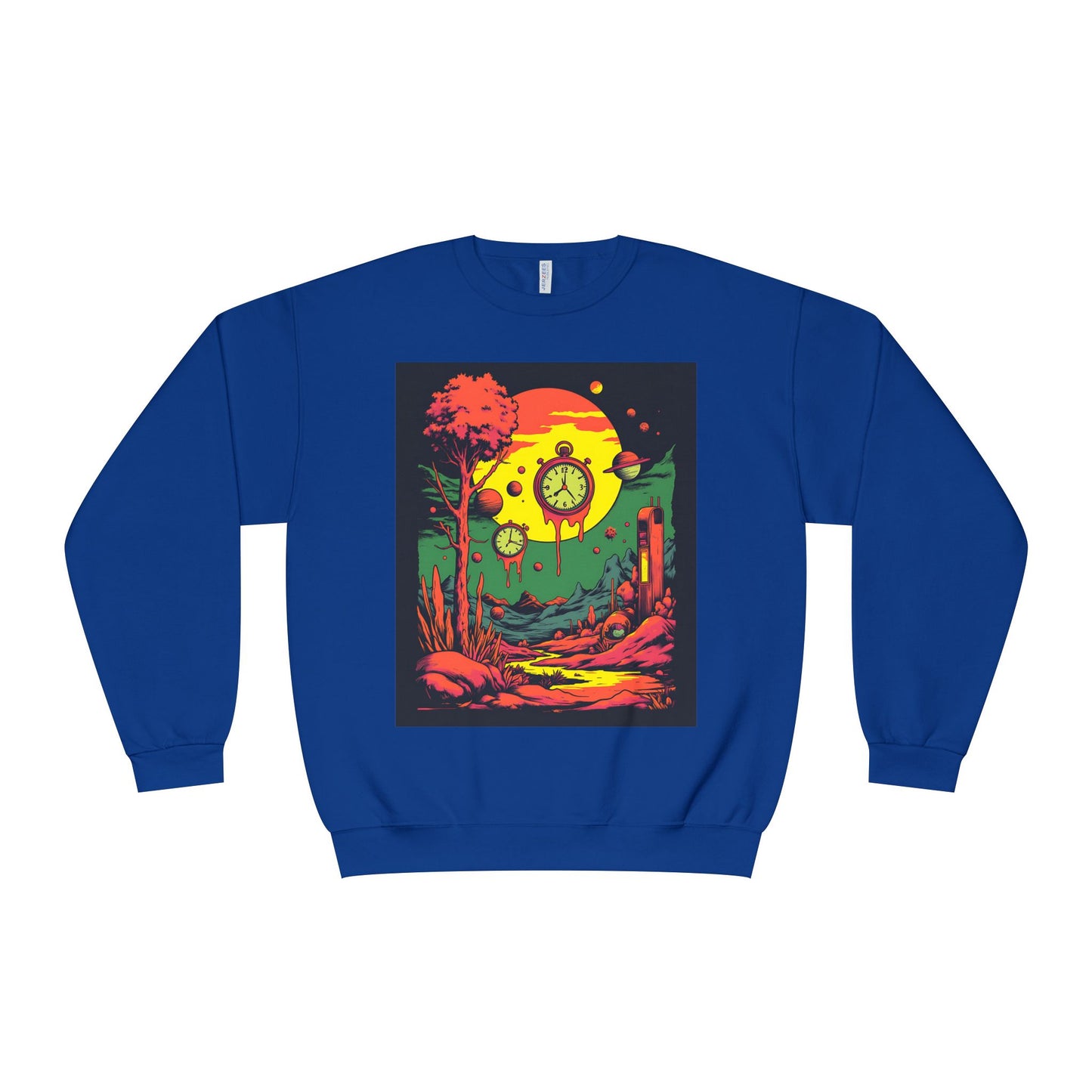 Unisex NuBlend® Crewneck Sweatshirt | Surreal Dripping Geometry
