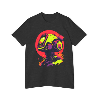 USA-Made Unisex Short-Sleeve Jersey T-Shirt | Y2K Abstract Robot T-Shirt Design