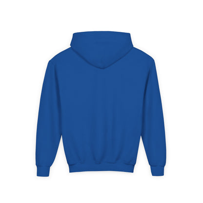 Youth Heavy Blend Hooded Sweatshirt | Surreal Dripping Geometry