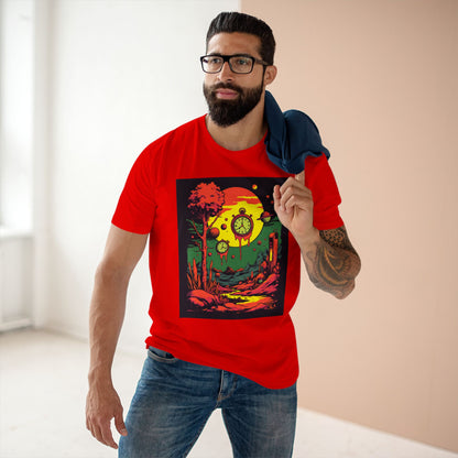 Adult Staple Tee | Surreal Dripping Geometry