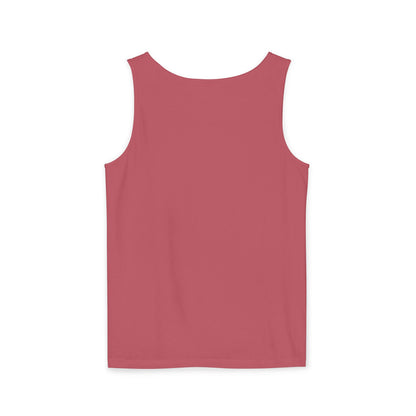 Unisex Garment-Dyed Tank Top | Surreal Dripping Geometry
