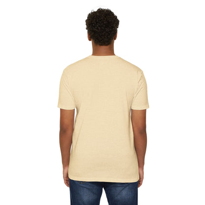 Unisex CVC Jersey T-shirt | Surreal Dripping Geometry