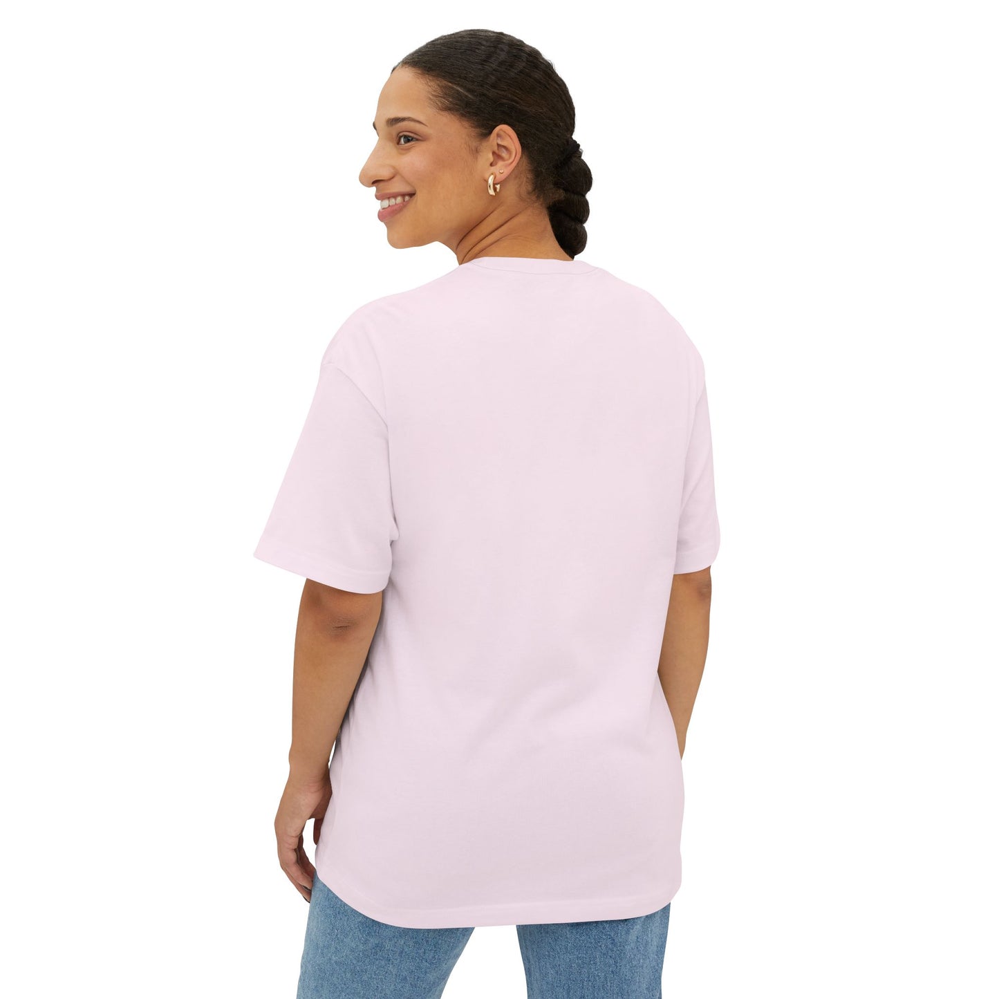 Unisex Oversized Boxy Tee | Surreal Dripping Geometry