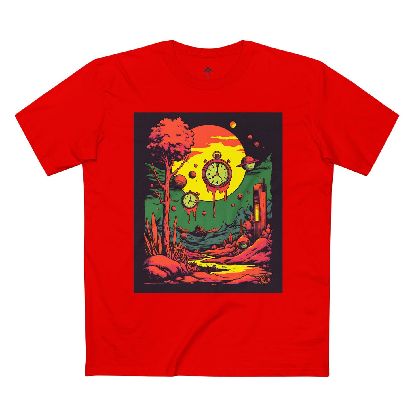 Adult Staple Tee | Surreal Dripping Geometry