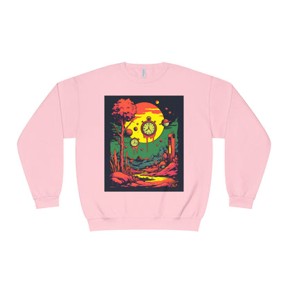 Unisex NuBlend® Crewneck Sweatshirt | Surreal Dripping Geometry