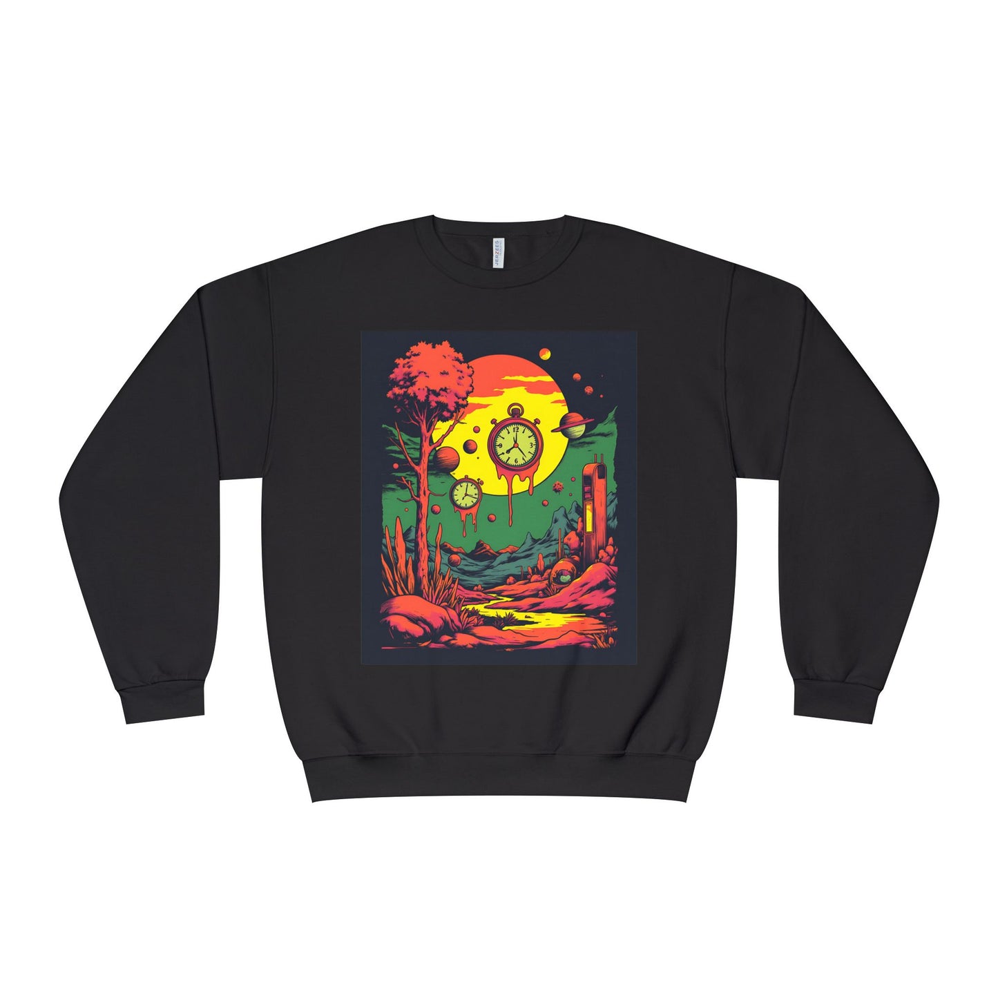Unisex NuBlend® Crewneck Sweatshirt | Surreal Dripping Geometry