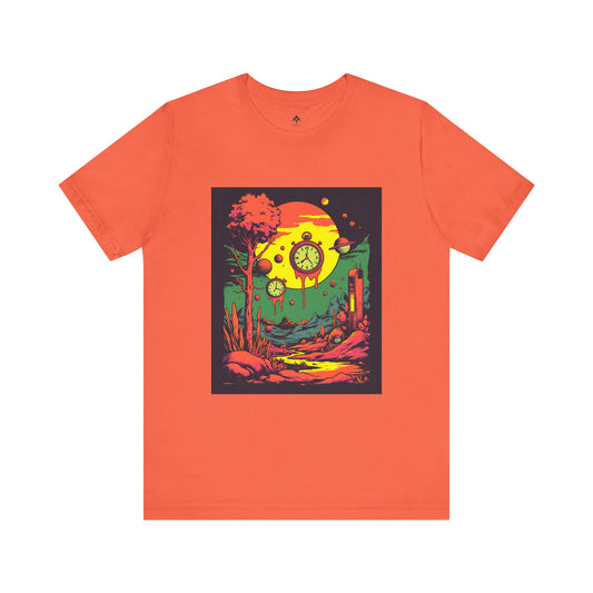 Unisex Jersey Short Sleeve Tee | Surreal Dripping Geometry