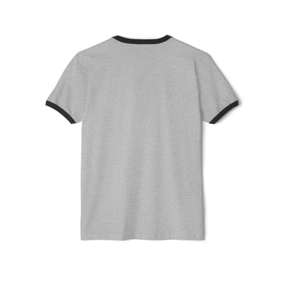 Unisex Cotton Ringer T-Shirt | Surreal Dripping Geometry