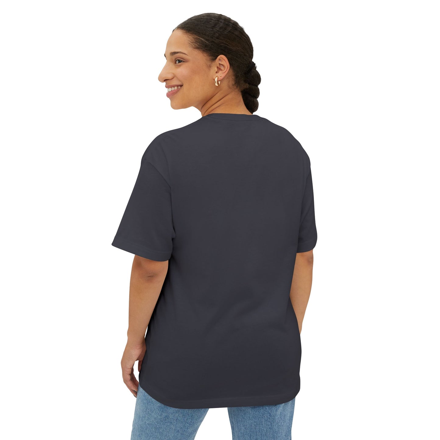 Unisex Oversized Boxy Tee | Surreal Dripping Geometry