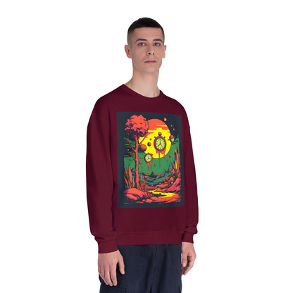 Unisex NuBlend® Crewneck Sweatshirt | Surreal Dripping Geometry