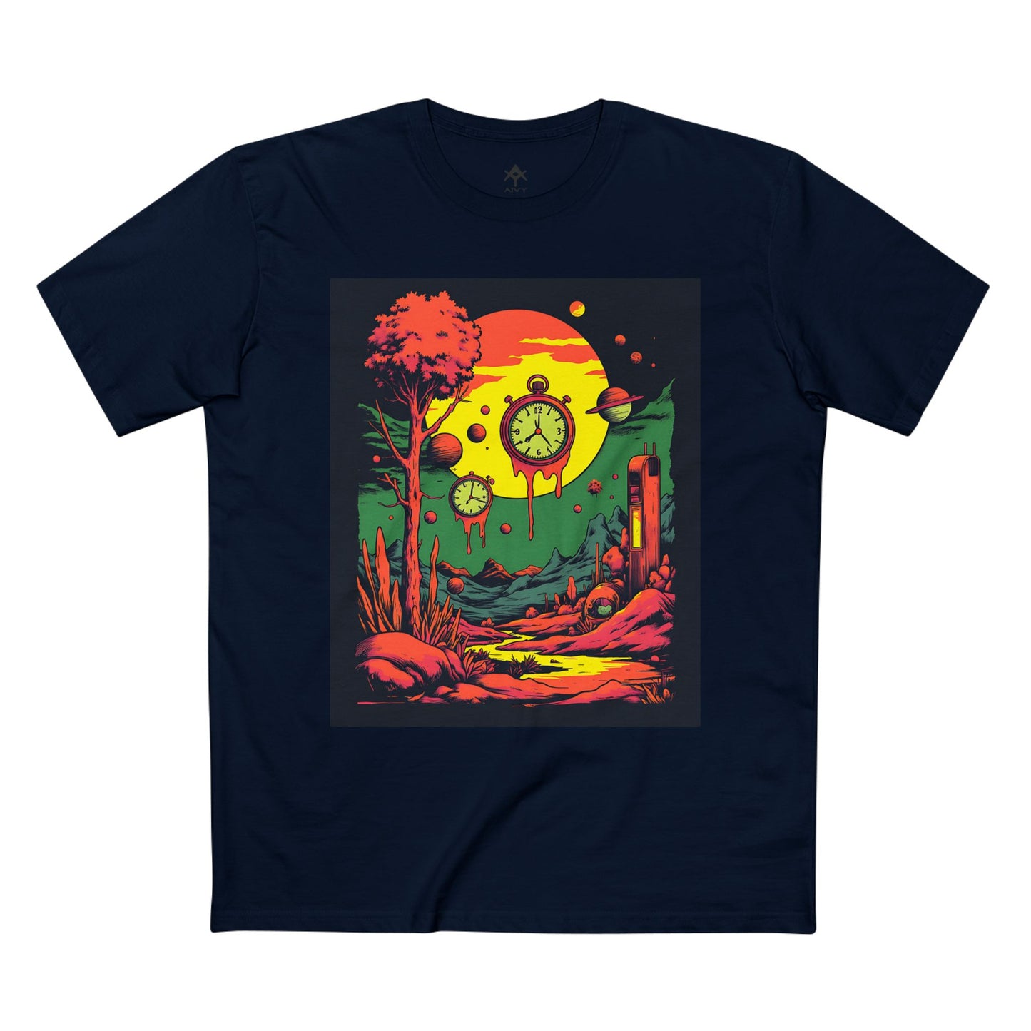 Adult Staple Tee | Surreal Dripping Geometry