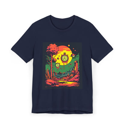 Unisex Jersey T-Shirt | Surreal Dripping Geometry