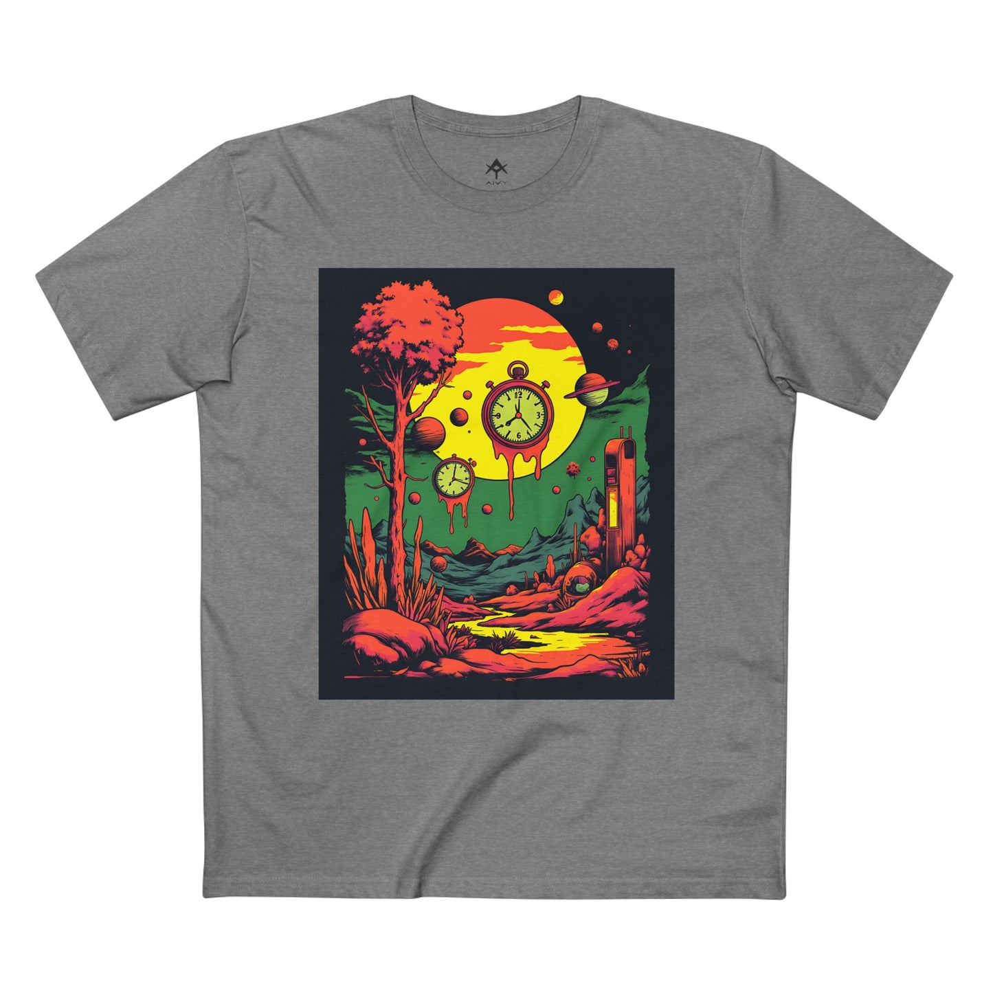 Adult Staple Tee | Surreal Dripping Geometry