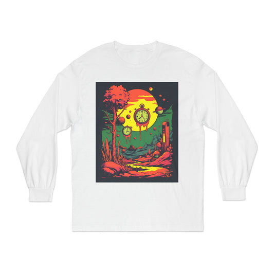 Unisex Classic Long Sleeve T-Shirt | Surreal Dripping Geometry
