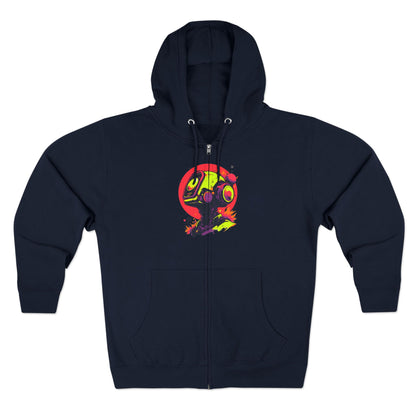 Unisex Zip Hoodie | Y2K Abstract Robot T-Shirt Design