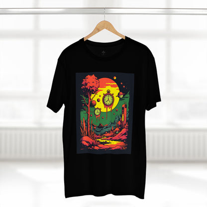 Adult Staple Tee | Surreal Dripping Geometry
