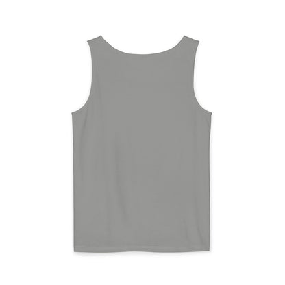 Unisex Garment-Dyed Tank Top | Surreal Dripping Geometry