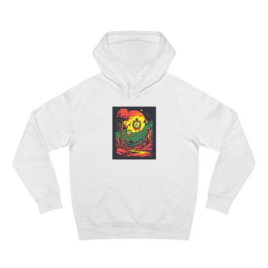 Unisex Supply Hoodie | Surreal Dripping Geometry