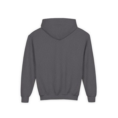 Youth Heavy Blend Hooded Sweatshirt | Surreal Dripping Geometry