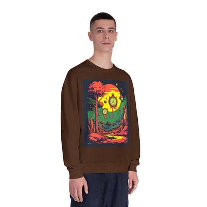 Unisex NuBlend® Crewneck Sweatshirt | Surreal Dripping Geometry