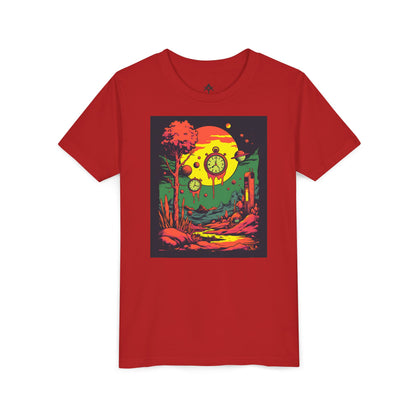 Youth Short Sleeve Tee | Surreal Dripping Geometry