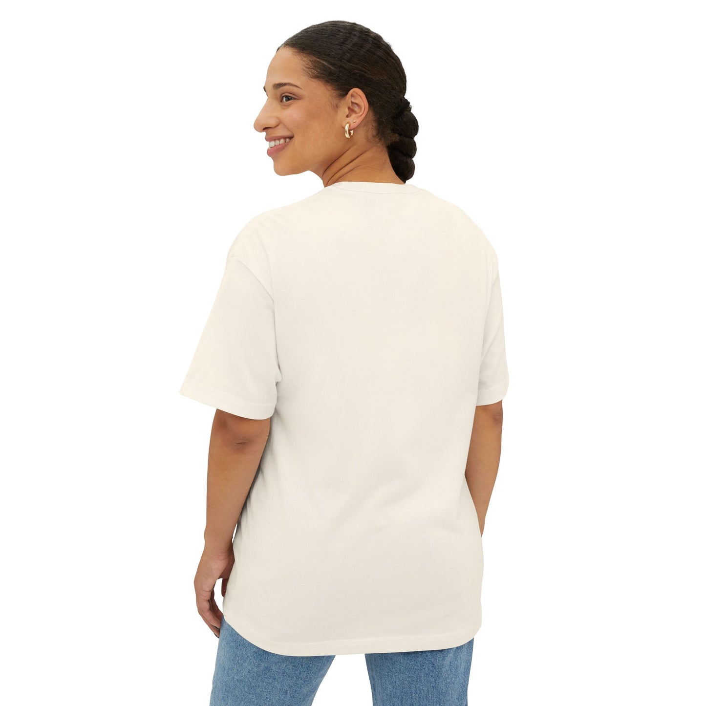 Unisex Oversized Boxy Tee | Surreal Dripping Geometry